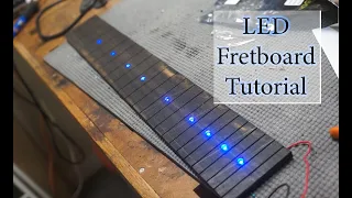 How to build an LED dotted fretboard (tutorial).