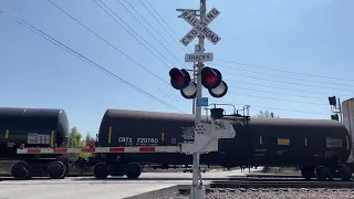 BNSF mixed freight runs over coins in Springfield, MO!