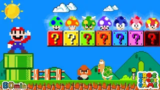 Super Mario Bros. but there are MORE Custom Mushrooms All Enemies!...| Bros Game Story