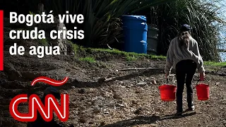 Bogotá vive cruda crisis de agua; implementa racionamiento