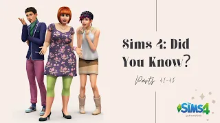Sims 4: Did You Know? Parts 46-50 | Viral Simstok Videos | Sims Tutorial | #shorts #tutorial #sims4