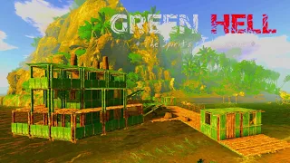 Green Hell - Building Update Test | Floating Water Base New | Tips & Tricks Survival Gameplay