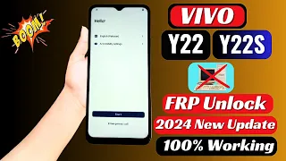 Vivo Y22/Y22s FRP Bypass 2024 New Method || Google Account Unlock Android 13 Without Pc