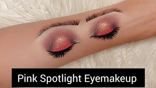 Pink Spotlight Eyemakeup Tutorial for Beginners | Halo Eyemakeup Tutorial