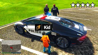 Stealing EVERY LUXURY POLICE CAR As A Kid In GTA 5 RP!