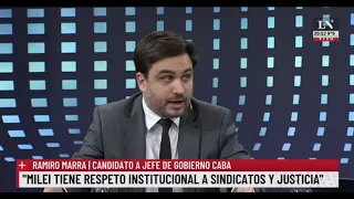 Ramiro Marra: "El Ejecutivo no puede entrar en un sindicato y romperlo"