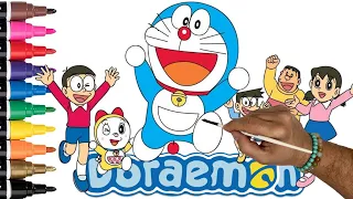 Haw To Draw Doraemon Nobita Gian Shizuka Suneo Dorami | làm thế nào để vẽ Doraemon