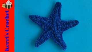 Crochet Starfish Tutorial - Beginner Crochet Applique Tutorial