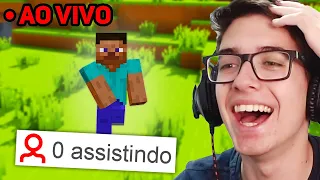 INVADINDO LIVES DE MINECRAFT COM 0 PESSOAS (Fui reconhecido!)