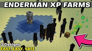 Top 3 Easy Enderman XP Farms - 1 Hit, Easy, Fast XP