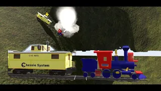 CASEY JR GONE CRAZY! - THE GREENHILL DISASTER RIDE! - TRAINZ RAILROAD SIMULATOR