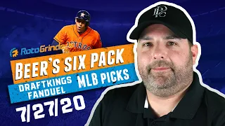 DRAFTKINGS MLB DFS PICKS | The Daily Fantasy 6 Pack (7-27-20)