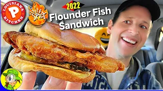 Popeyes® ⚜️ SPICY FLOUNDER FISH SANDWICH Review 🔥🐟🥪 | Peep THIS Out! 🕵️‍♂️