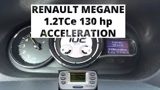 Renault Megane 1.2 TCe 130 hp - acceleration 0-100 km/h