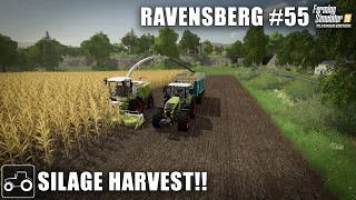 Chopping Corn For Silage, Harvesting Canola & Oats - Ravensberg #55 Farming Simulator 19 Timelapse