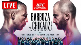 🔴 UFC VEGAS 35 Live Stream - BARBOZA vs CHIKADZE Watch Along Reactions