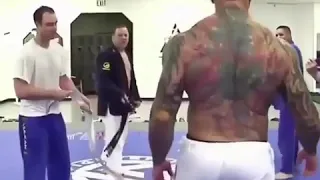 Batista Brazilian jiu jitsu belt test #batista #wwe