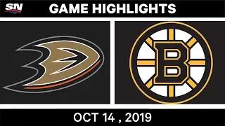 NHL Highlights | Ducks vs. Bruins - Oct. 14, 2019