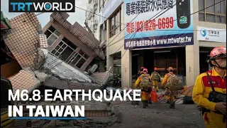 More than 70 aftershocks follow magnitude 6.8 tremor in Taiwan