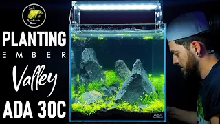 ADA 30C Aquascape - Planting My Nano Cube Aquarium