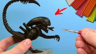HOW TO SCULPT AILIEN from CLAY - TUTIORIAL