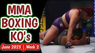 MMA & Boxing Knockouts, June 2023 | Week 2