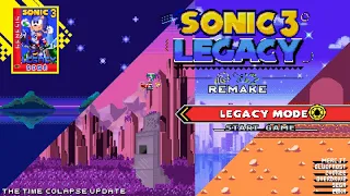 Sonic 3 Legacy Edition Remake (Time Collapse Update) ✪ Full Game Playthrough (1080p/60fps)