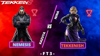 Tekken 8 (CNT) -FT3 - Nemesis (Kazyua) VS Tekkenish (Nina)