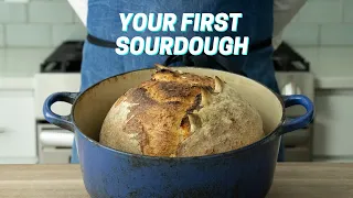 YOUR FIRST SOURDOUGH (Sourdough Bread For Complete Beginners)