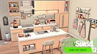 COZY FAMILY APARTMENT 🍕 Home Chef Hustle 🥞 The Sims 4 Speed Build | No CC