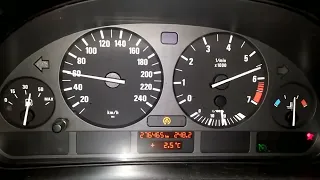 BMW E39 528i acceleration 0-200kmh