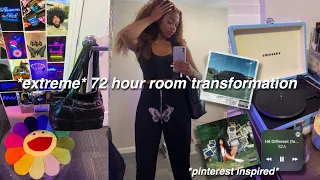 extreme room transformation + room tour| pinterest and tiktok inspired