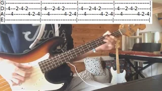 Billie Jean : Bass cover with tabs (Michael Jackson)