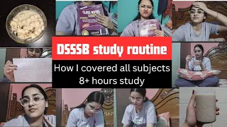 DSSSB study routine | my study vlog| 8+ hours study | my strategy |Shelly Rajput