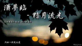 【古風入坑】瀟夢臨 - 黯月流光「舊地重遊千萬遍，回不到當年。」[ High Quality Lyrics ][ Chinese Style ]