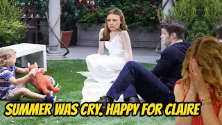 The Young And the Restless Summer cries when she sees Harrison's new family - congratulations Claire