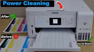 Epson ET 2760 Power Cleaning (Bk or Y M C Ink ) Clear Clogged Ink from Print Head QUICKLY.