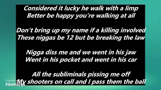 Gucci Mane - Dissin The Dead - Lyrics Video - (Perfect Sync)