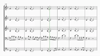 Pop Song Medley 2020 - A Decade of Pop - Brass Quintet Sheet music by Yannick Jung