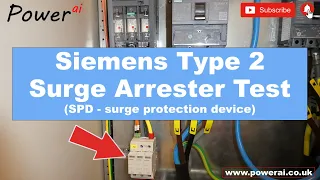 Testing Siemens Type 2 Surge Protection Device (Surge Arrester)