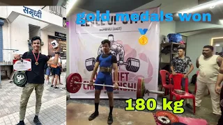 deadlift competition 180kg won , 🥇  vlogs