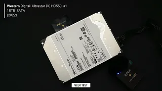 Western Digital Ultrastar DC HC550 18TB #1 (good) and #2 (bad) - Spin up/down