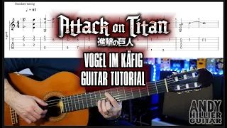 Attack On Titan Vogel im Käfig Classical Guitar Tutorial