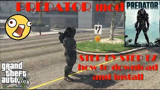 GTA5 PREDATOR mod(how to download and install)