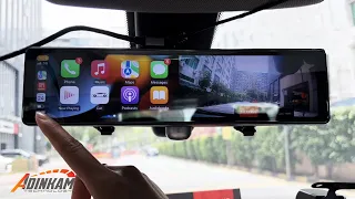 12inch Car Play and Andriod OUT Mirror and Three Lens Dash Cam- Adinkam V31