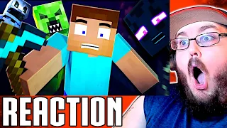 EVERY MINECRAFT MONSTER RAP 🎵 Creeper, Skeleton, Enderman, Zombie🎵 Animation compilation REACTION!!!