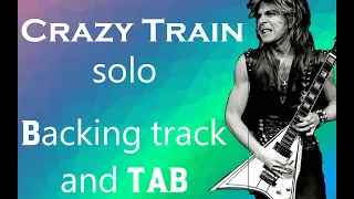 OZZY - Crazy Train - SOLO backing track and TAB