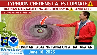 TYPHOON CHEDENG at HABAGAT: LUMAKAS⚠️LANDFALL? TINGNAN⚠️ WEATHER UPDATE TODAY JUNE 10, 2023