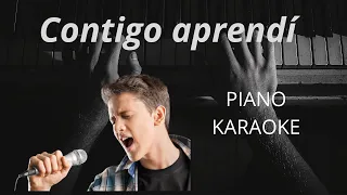 Karaoke con piano - Contigo aprendí (Piano Karaoke)