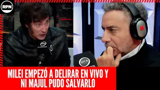 Milei empezó a DELIRAR EN VIVO y ni Majul lo pudo salvar: "Los salarios le ganan a la inflación"